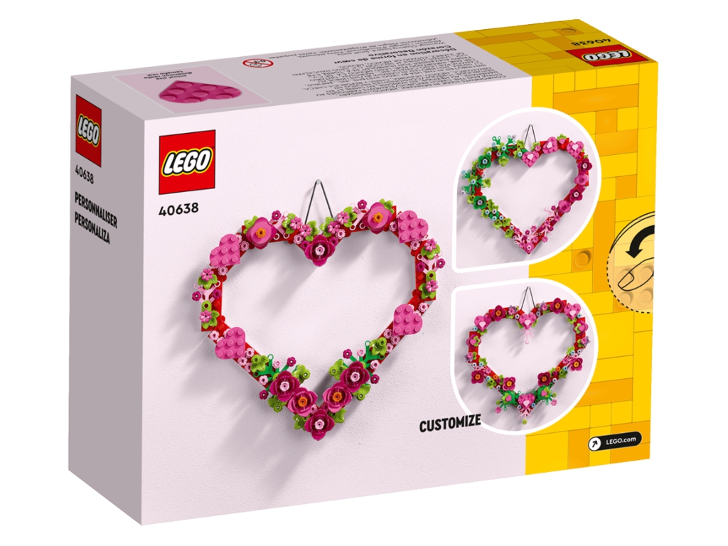 Конструктор LEGO Iconic Візерунок у вигляді серця, 254 деталі