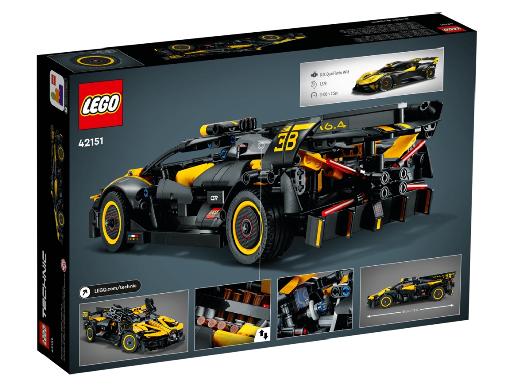 Конструктор LEGO Technic Bugatti Bolide, 905 деталей