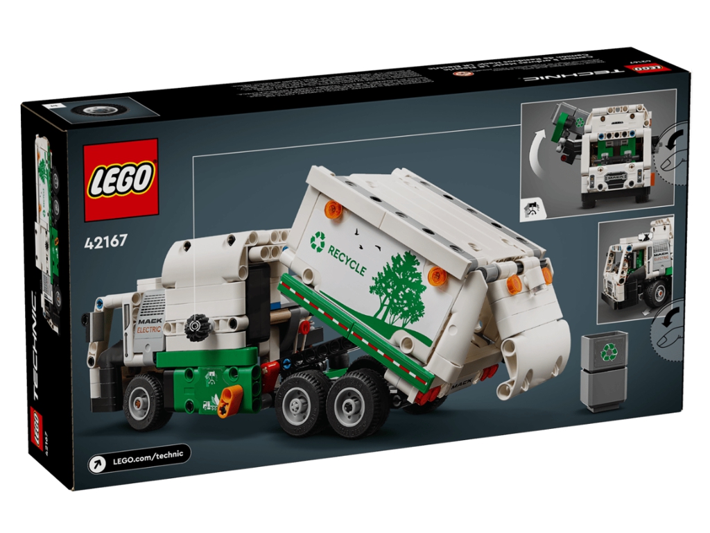 Конструктор LEGO Technic Сміттєвоз Mack LR Electric, 503 деталі