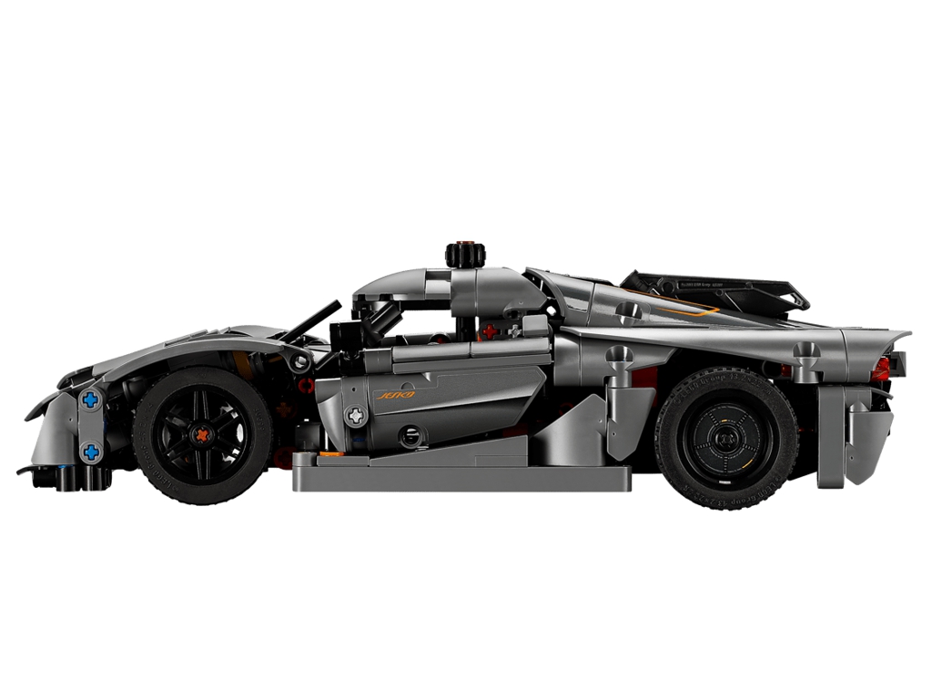 Конструктор LEGO Technic Koenigsegg Jesko Absolut, сірий гіперкар, 801 деталей