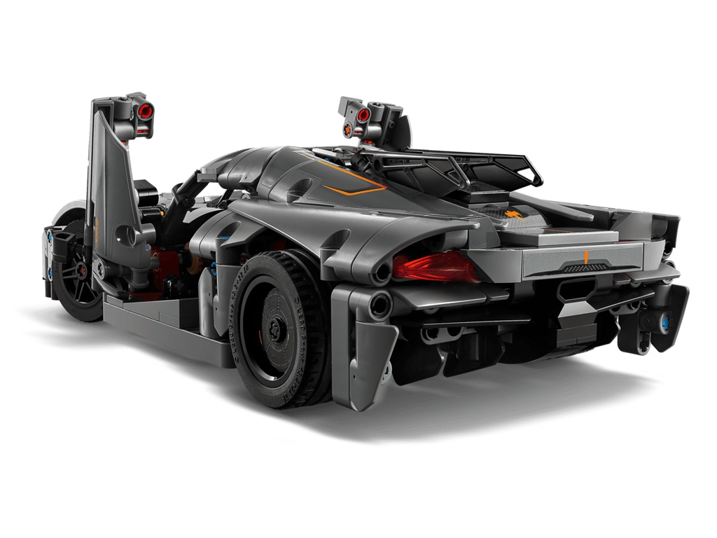 Конструктор LEGO Technic Koenigsegg Jesko Absolut, сірий гіперкар, 801 деталей