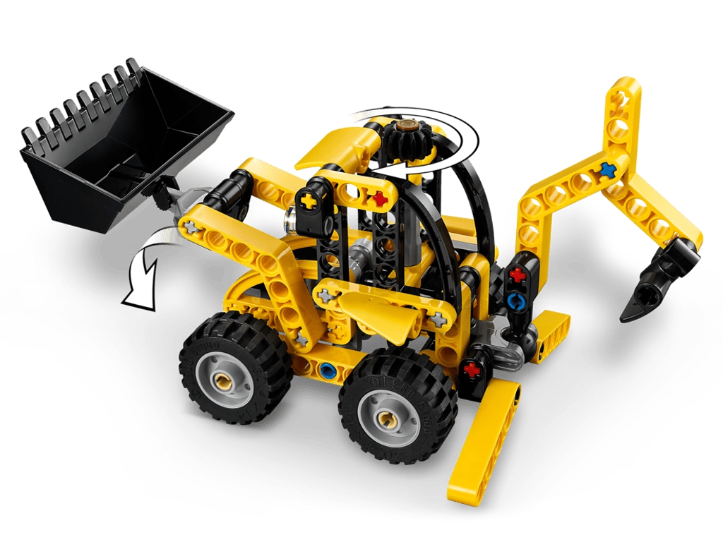 Конструктор LEGO Technic Екскаватор-навантажувач, 104 деталей
