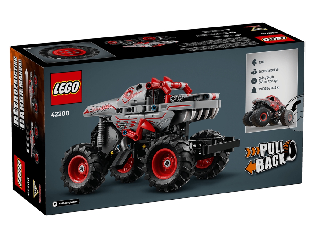 Конструктор LEGO Technic Monster Jam ThunderROARus с инерционным двигателем, 232 детали