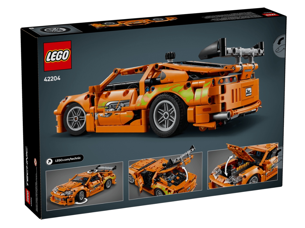 Конструктор LEGO Technic Fast and Furious Toyota Supra MK4, 810 деталей