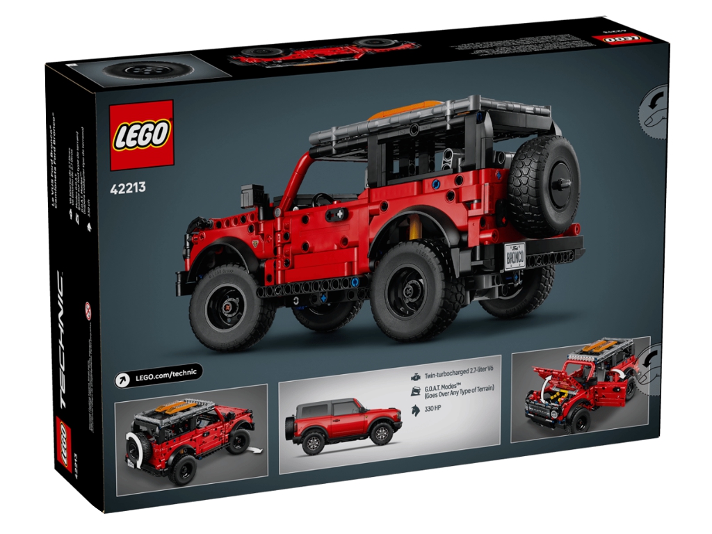 Конструктор LEGO Technic Позашляховик Ford Bronco, 943 деталі