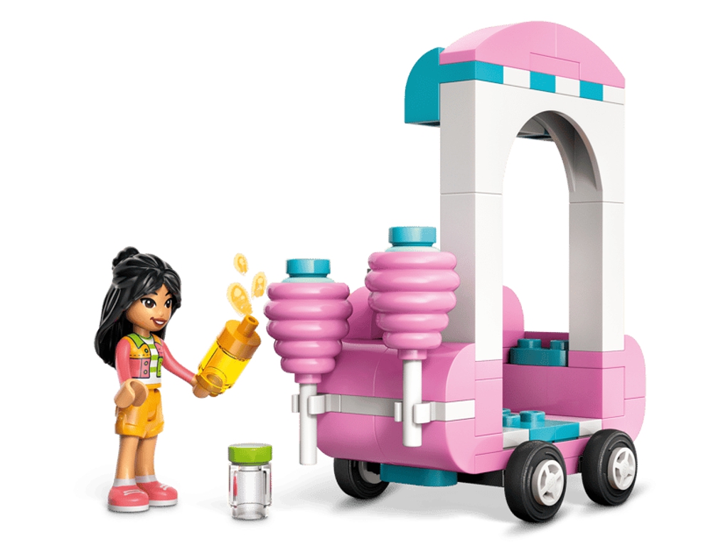 Конструктор LEGO Friends Ятка со сладкой ватой и скутер, 110 деталей