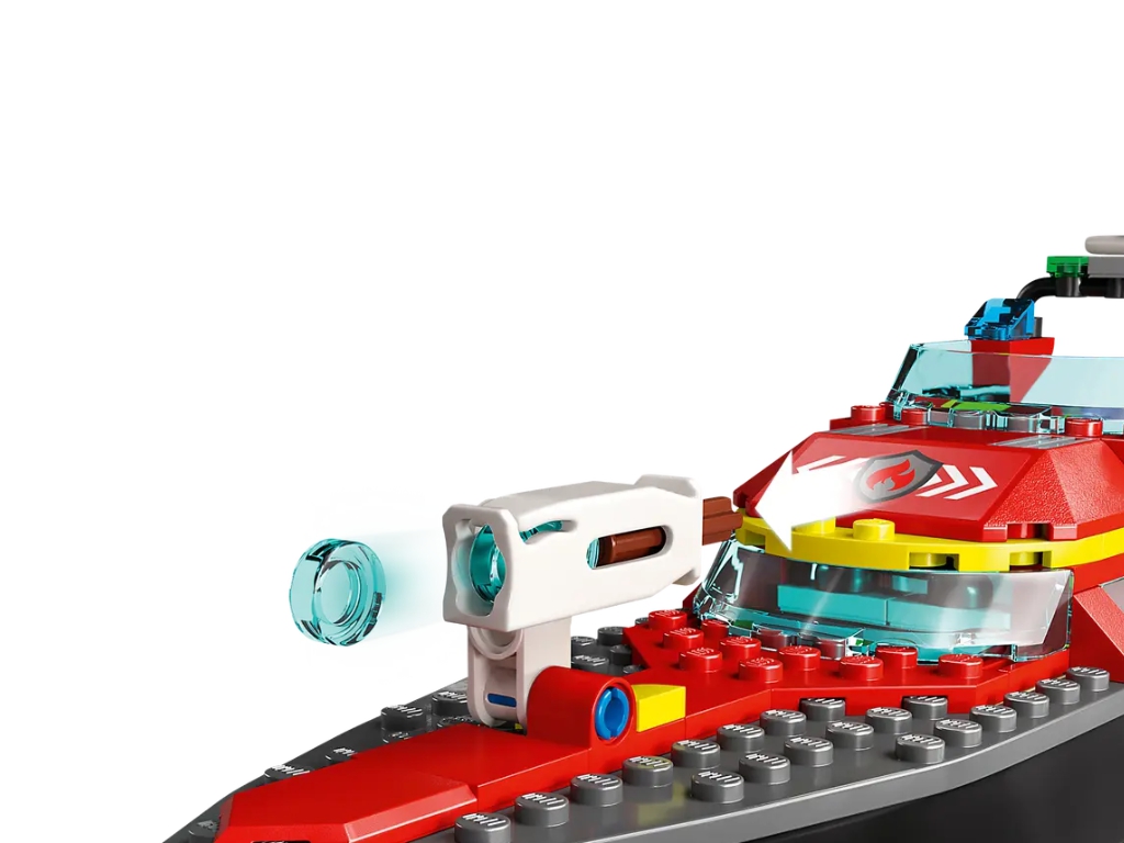 Конструктор LEGO City Лодка пожарной бригады, 144 детали