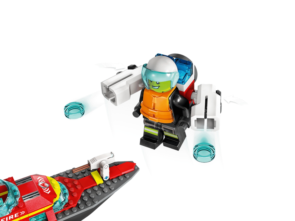 Конструктор LEGO City Лодка пожарной бригады, 144 детали