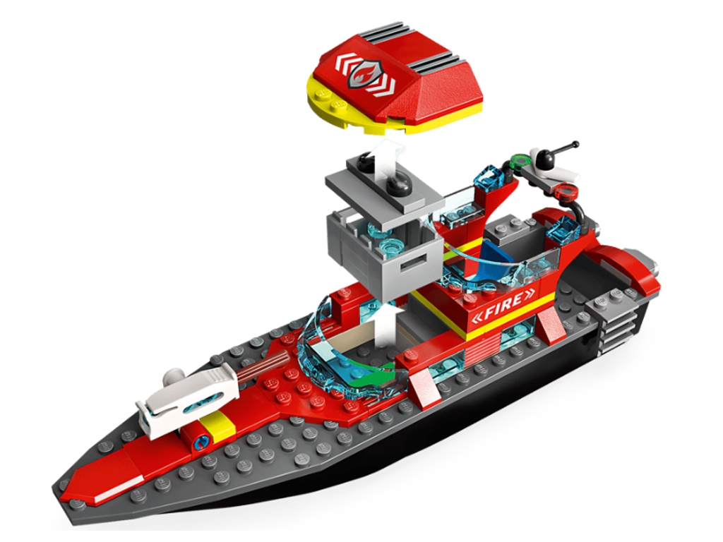Конструктор LEGO City Лодка пожарной бригады, 144 детали