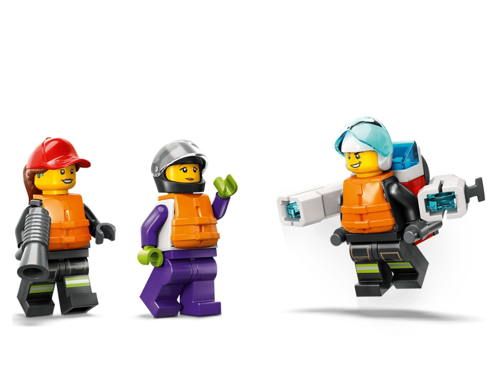 Конструктор LEGO City Лодка пожарной бригады, 144 детали