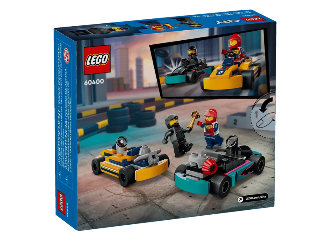 Конструктор LEGO City Картинги и гонщики, 99 деталей