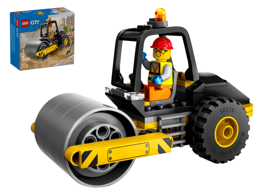 Конструктор LEGO City Будівельний паровий каток, 78 деталей