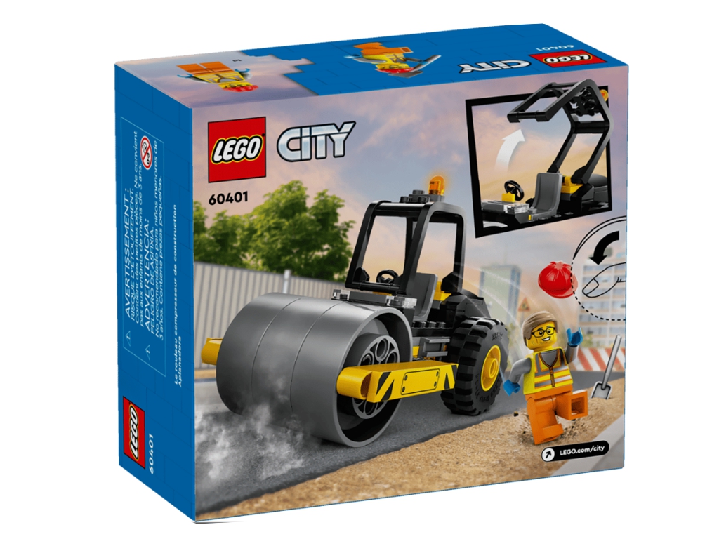 Конструктор LEGO City Будівельний паровий каток, 78 деталей