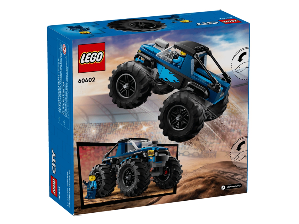 Конструктор LEGO City Синий грузовик-монстр, 148 деталей
