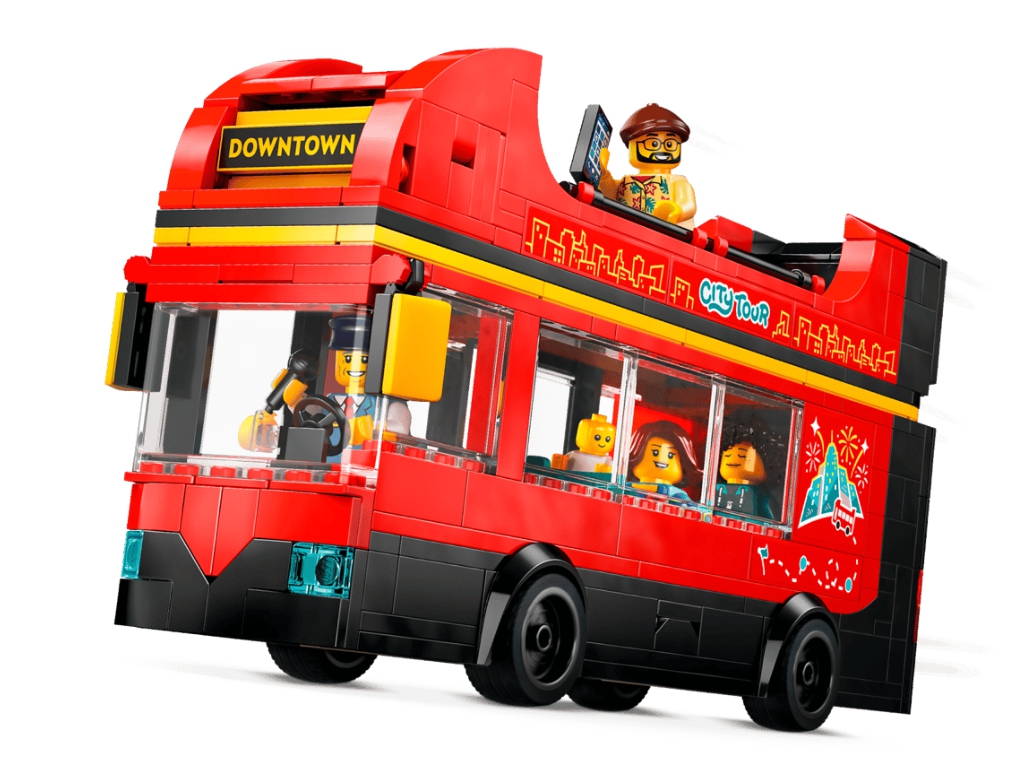 Конструктор LEGO City Красный двухэтажный экскурсионный автобус, 384 детали