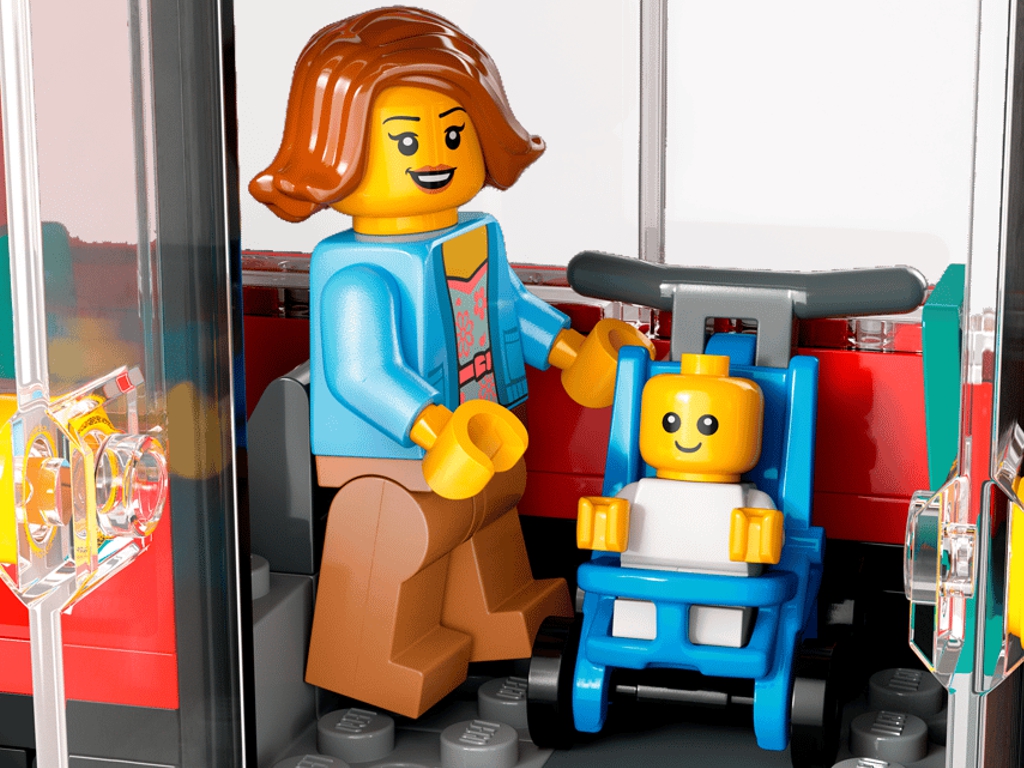 Конструктор LEGO City Красный двухэтажный экскурсионный автобус, 384 детали