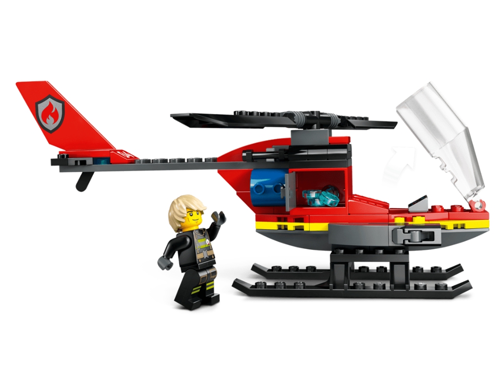 Конструктор LEGO City Пожарный спасательный вертолет, 85 деталей