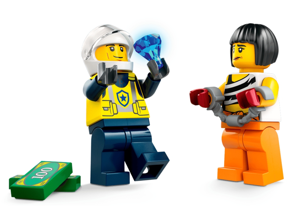 Конструктор LEGO City Преследование маслкара на полицейском автомобиле, 213 деталей