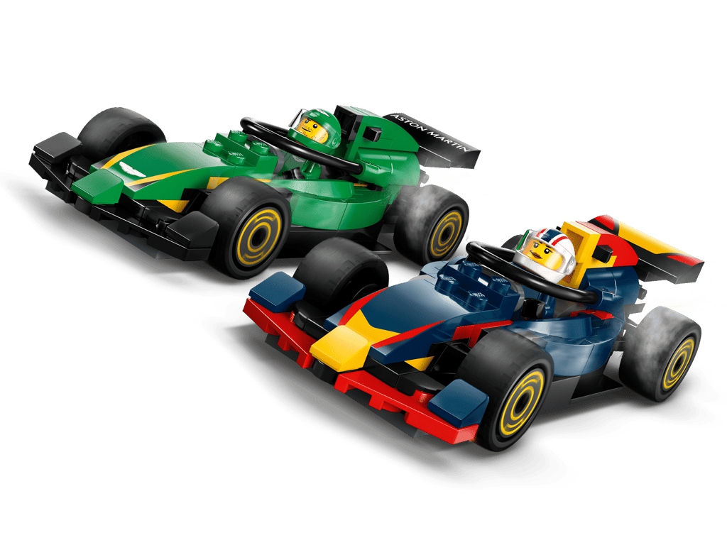 Конструктор LEGO City Грузовик F1 с автомобилями RB20 и AMR24, 1086 деталей