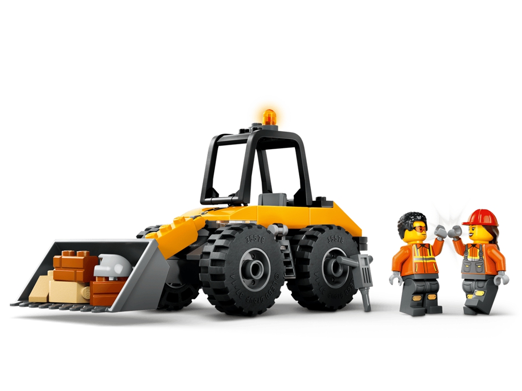 Конструктор LEGO City Желтый строительный автопогрузчик, 81 деталь