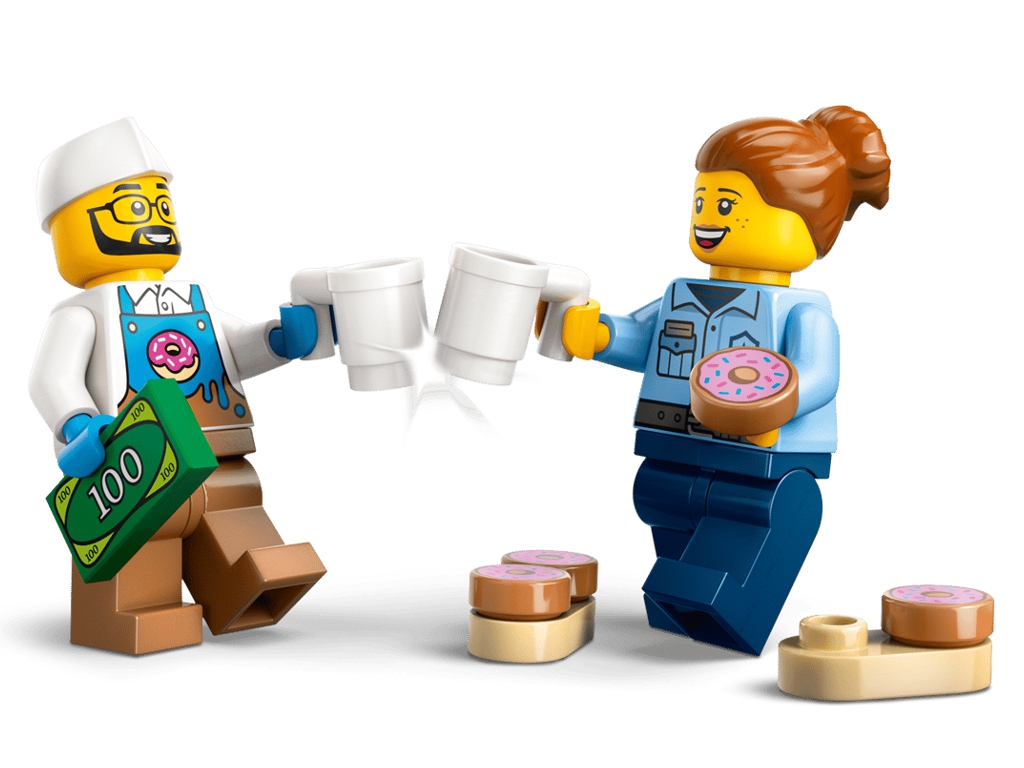 Конструктор LEGO City Вантажівка з пончиками, 196 деталей