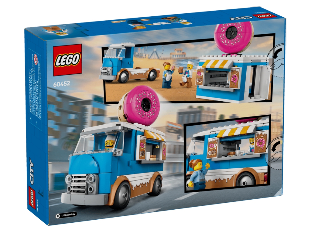 Конструктор LEGO City Вантажівка з пончиками, 196 деталей
