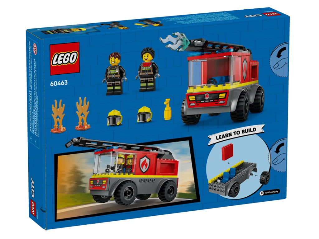 Конструктор LEGO City Пожарная машина с лестницей, 82 детали