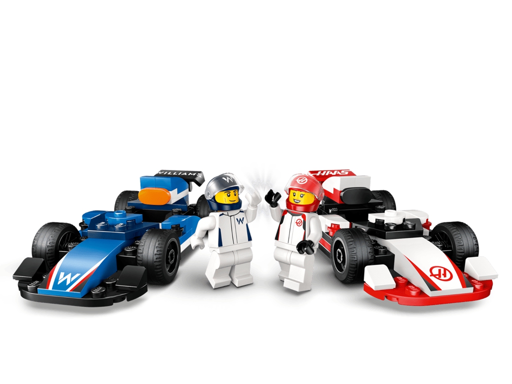 Конструктор LEGO City Автогонки F1 команд Williams Racing и Haas F1, 92 детали