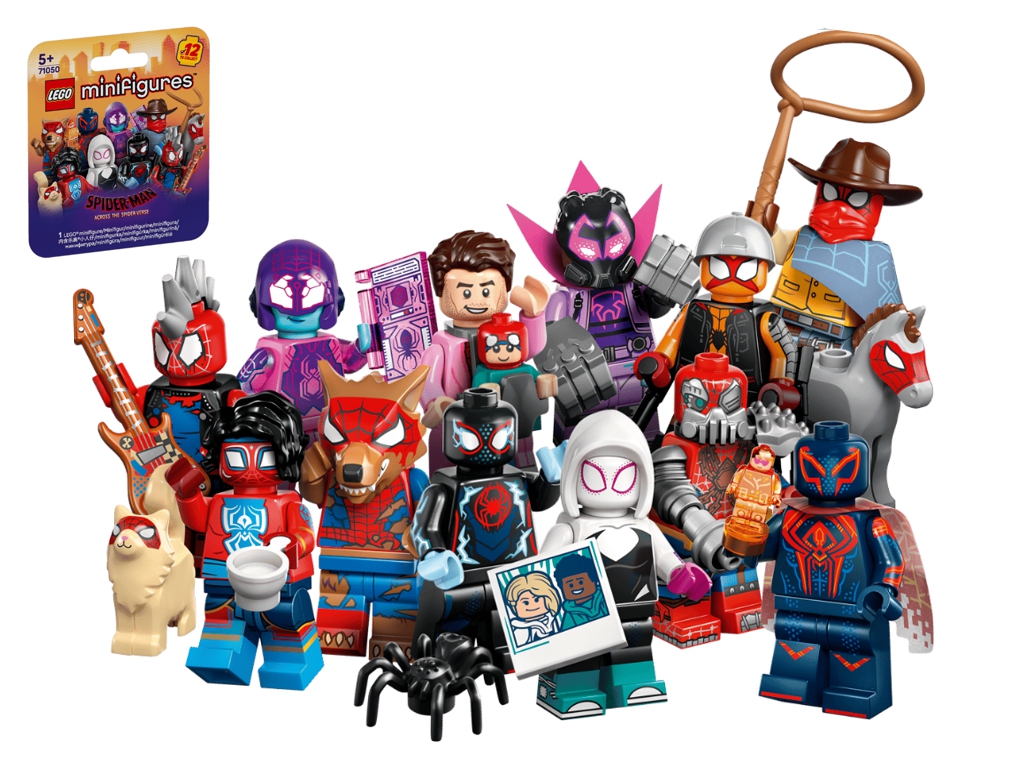 Конструктор Минифигурки LEGO Человек-паук: Сквозь Вселенную, 12 персонажей