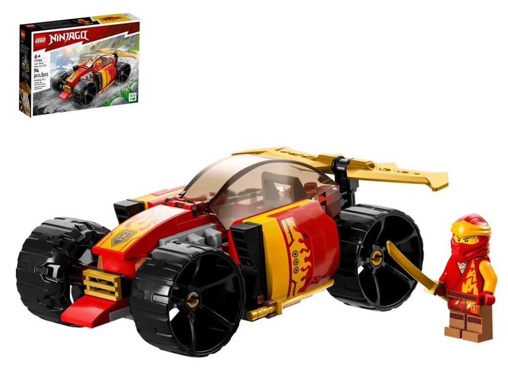 Конструктор LEGO NINJAGO Гоночный автомобиль ниндзя Кая EVO, 94 детали