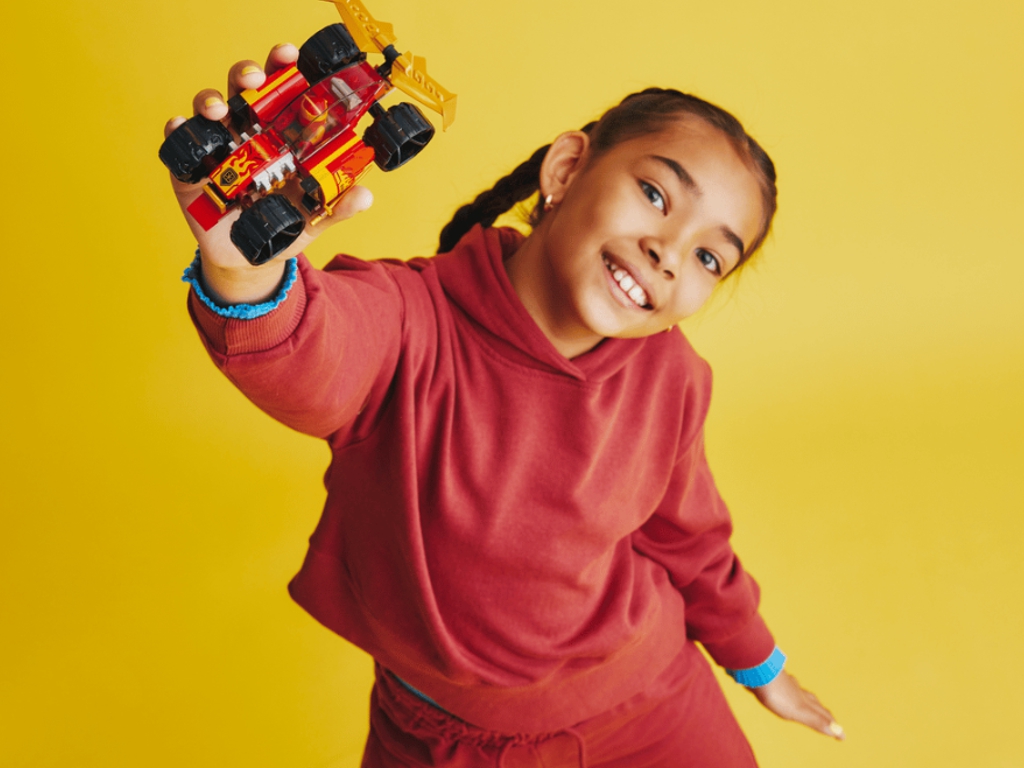 Конструктор LEGO NINJAGO Гоночный автомобиль ниндзя Кая EVO, 94 детали
