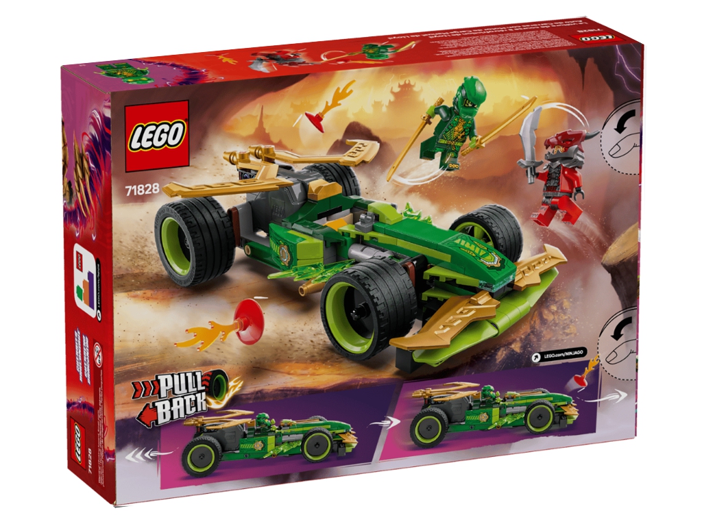 Конструктор LEGO Ninjago Автомобіль для перегонів Ллойда з інерційним двигуном
