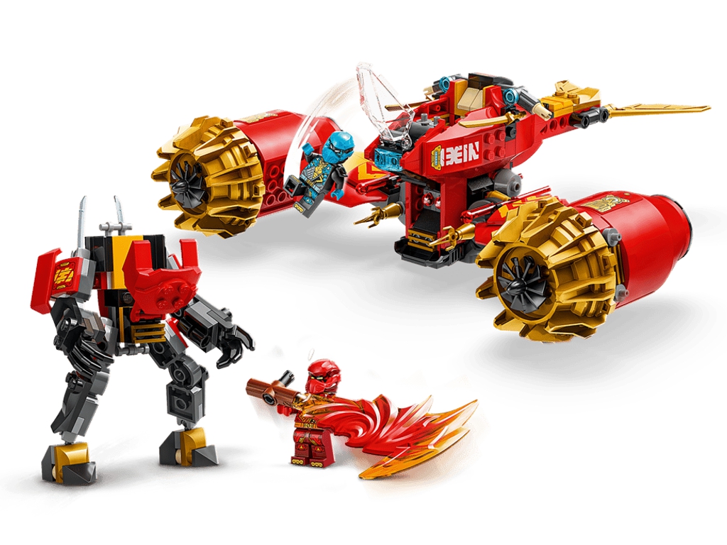 Конструктор LEGO Ninjago Штормовой робот-всадник Кая, 333 деталей