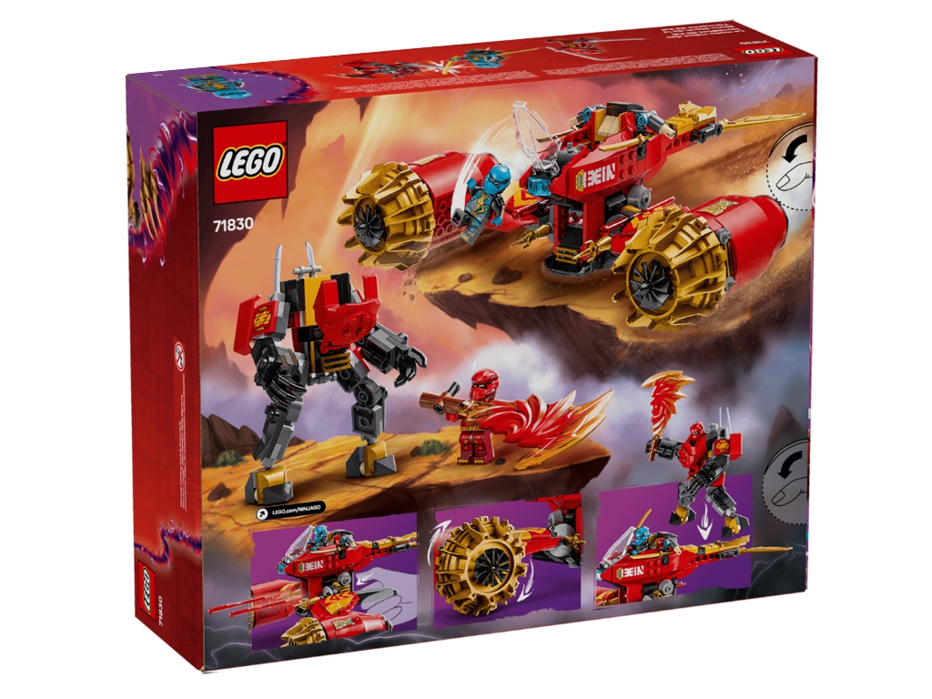 Конструктор LEGO Ninjago Штормовой робот-всадник Кая, 333 деталей