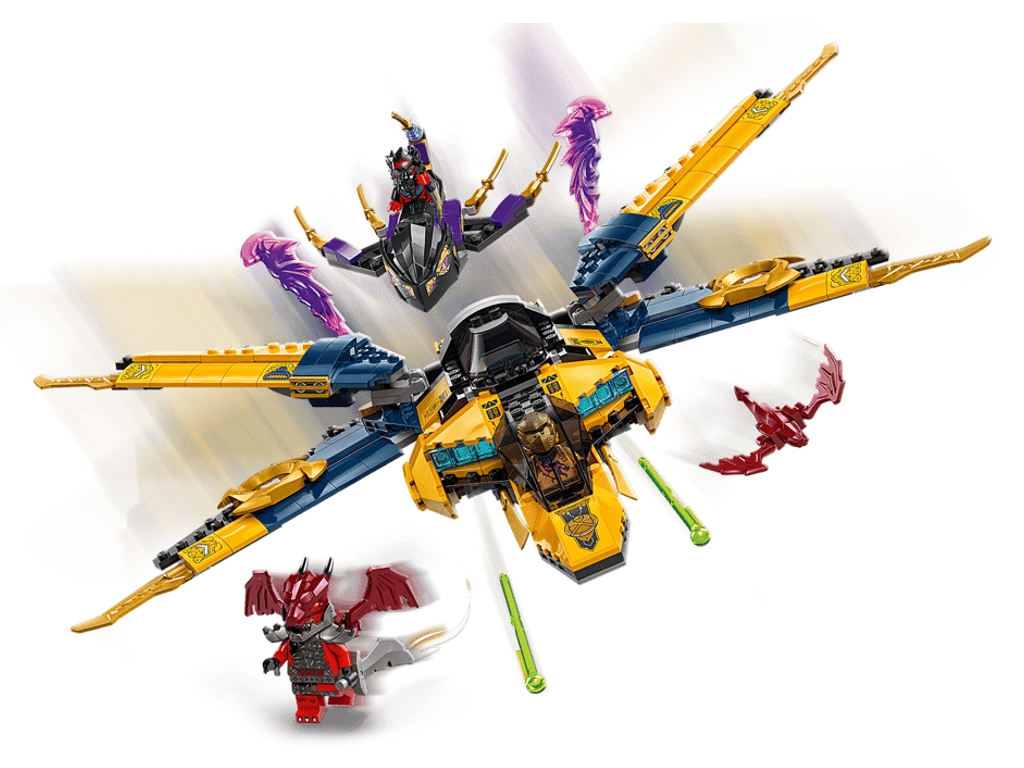 Конструктор LEGO Ninjago Суперштормовой реактивный самолет Раса и Арин, 510 деталей