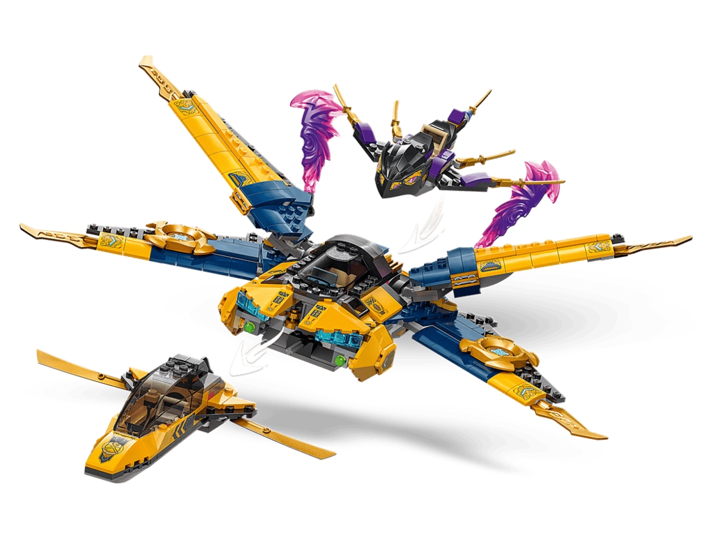Конструктор LEGO Ninjago Суперштормовой реактивный самолет Раса и Арин, 510 деталей