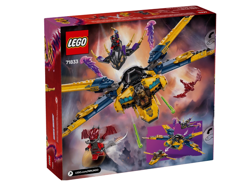 Конструктор LEGO Ninjago Суперштормовой реактивный самолет Раса и Арин, 510 деталей