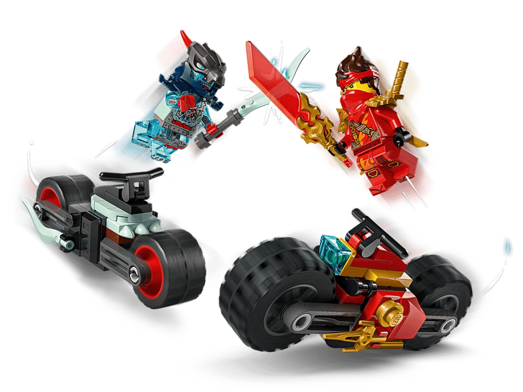 Конструктор LEGO Ninjago Швидкісні перегони Кая на мотоциклі, 79 деталей
