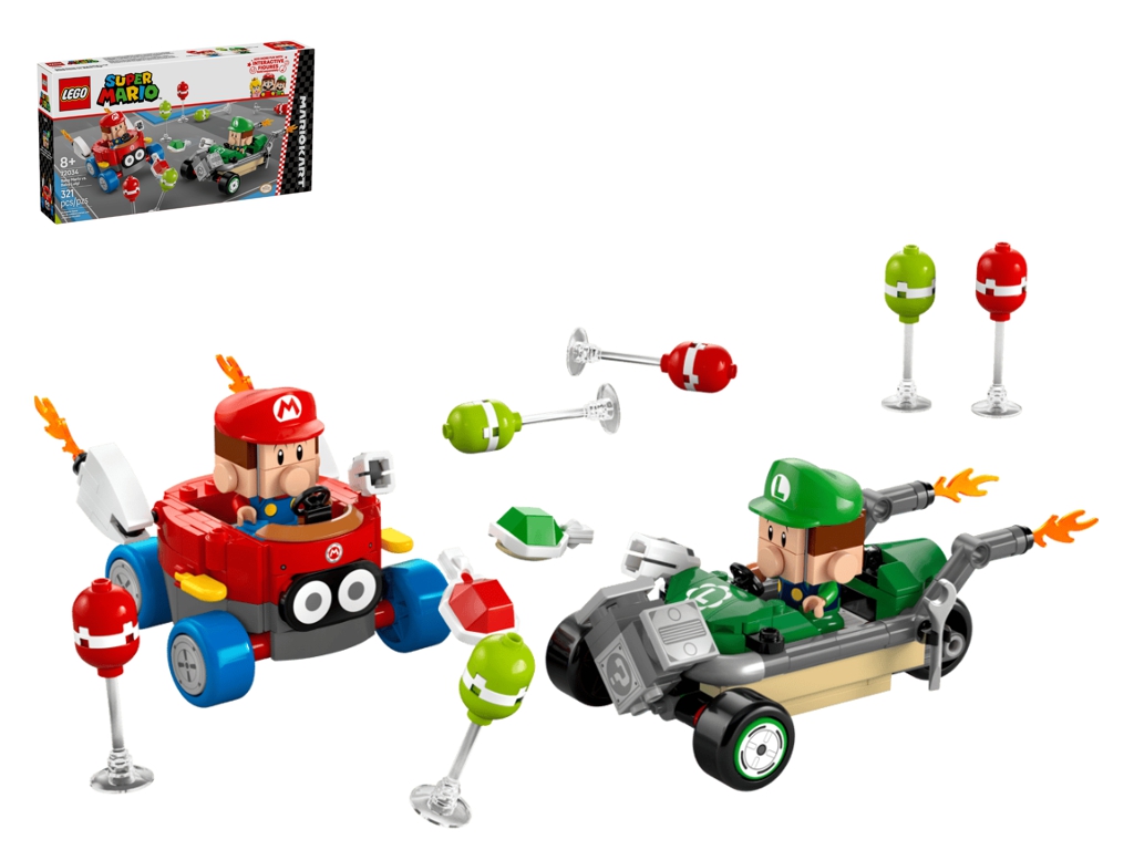 Конструктор LEGO Super Mario Марио Kart Baby Mario vs. Baby Luigi, 321 деталь