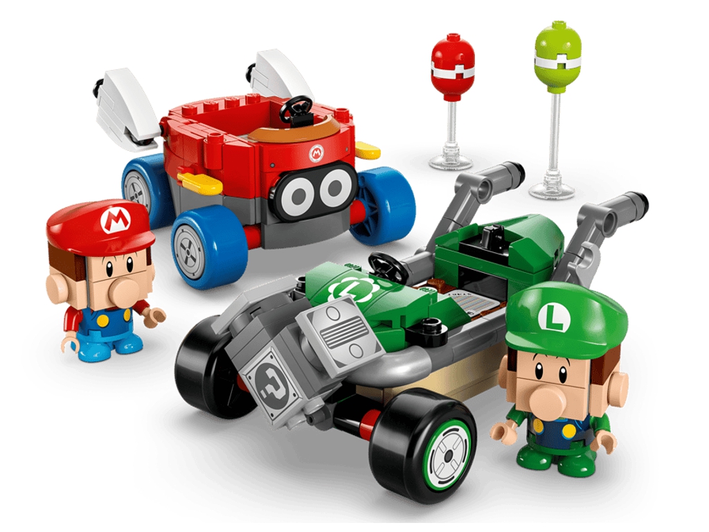 Конструктор LEGO Super Mario Марио Kart Baby Mario vs. Baby Luigi, 321 деталь