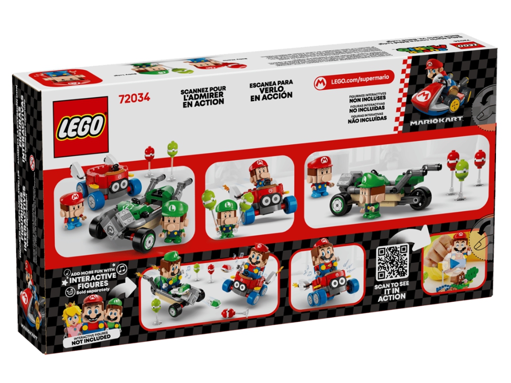 Конструктор LEGO Super Mario Марио Kart Baby Mario vs. Baby Luigi, 321 деталь