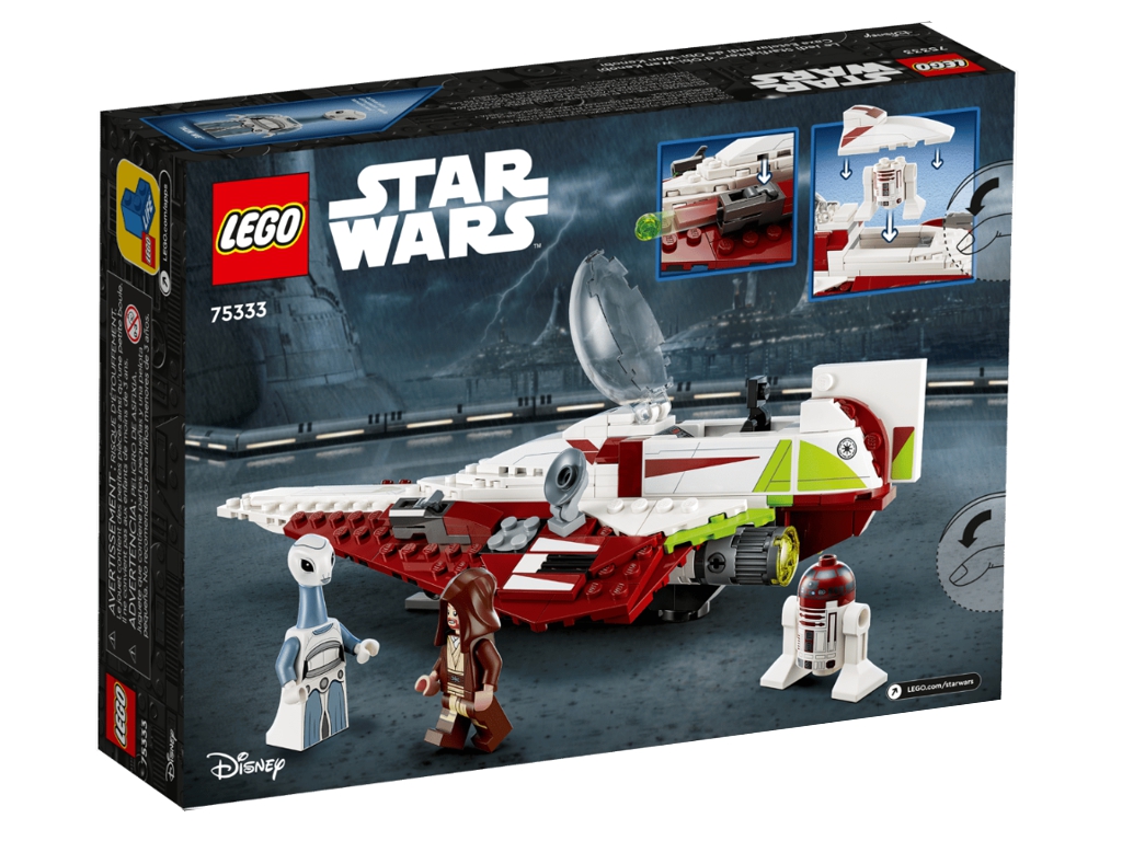 Конструктор LEGO Star Wars Зоряний винищувач джедая Обі-Вана Кенобі, 282 деталі