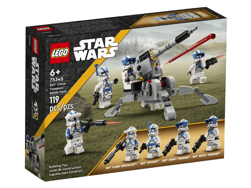 Конструктор LEGO Star Wars Боевой отряд бойцов-клонов 501 легиона, 119 деталей
