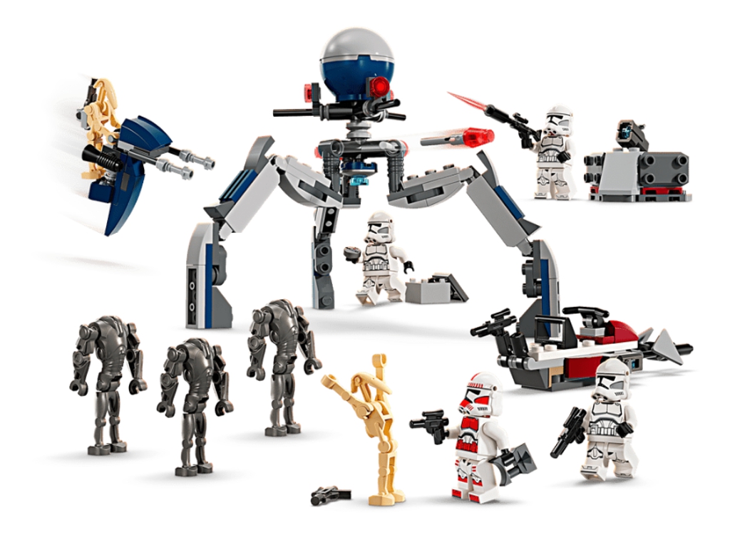 Конструктор LEGO Star Wars Клони-піхотинці й бойовий дроїд. Бойовий набір, 215 деталей