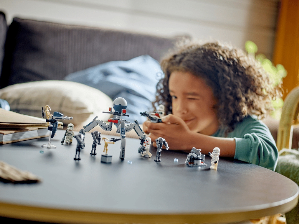 Конструктор LEGO Star Wars Клони-піхотинці й бойовий дроїд. Бойовий набір, 215 деталей