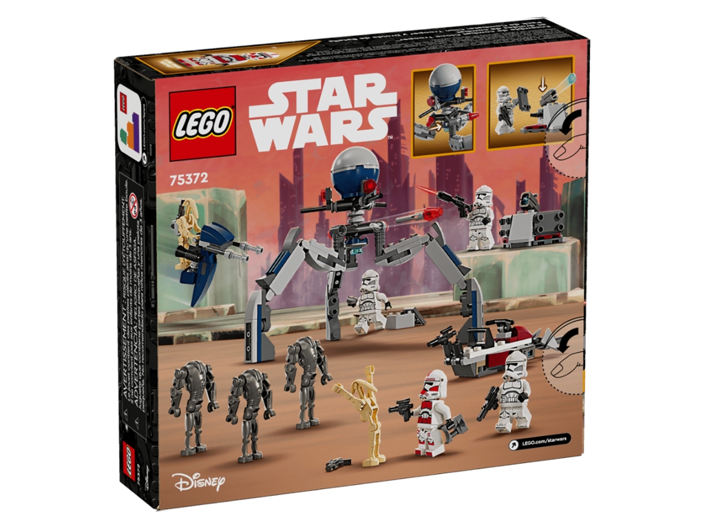 Конструктор LEGO Star Wars Клони-піхотинці й бойовий дроїд. Бойовий набір, 215 деталей