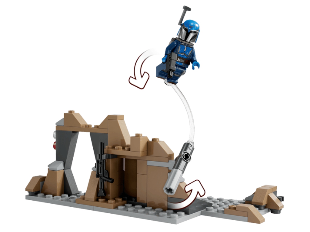 Конструктор LEGO Star Wars Бойовий комплект «Засідка на Мандалорі», 109 деталей