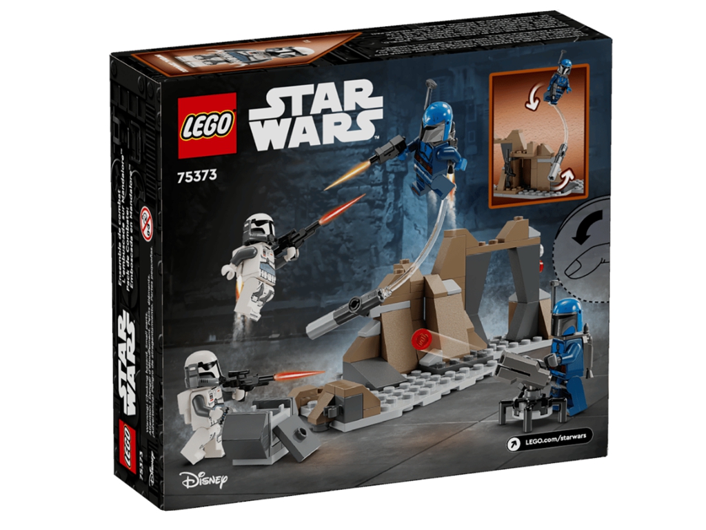 Конструктор LEGO Star Wars Бойовий комплект «Засідка на Мандалорі», 109 деталей