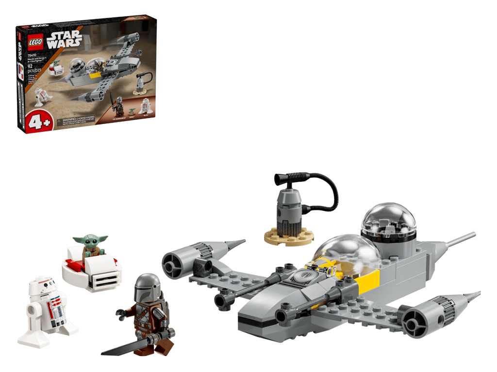Конструктор LEGO Star Wars Зоряний винищувач N-1 Мандо й Ґроґу, 92 деталі