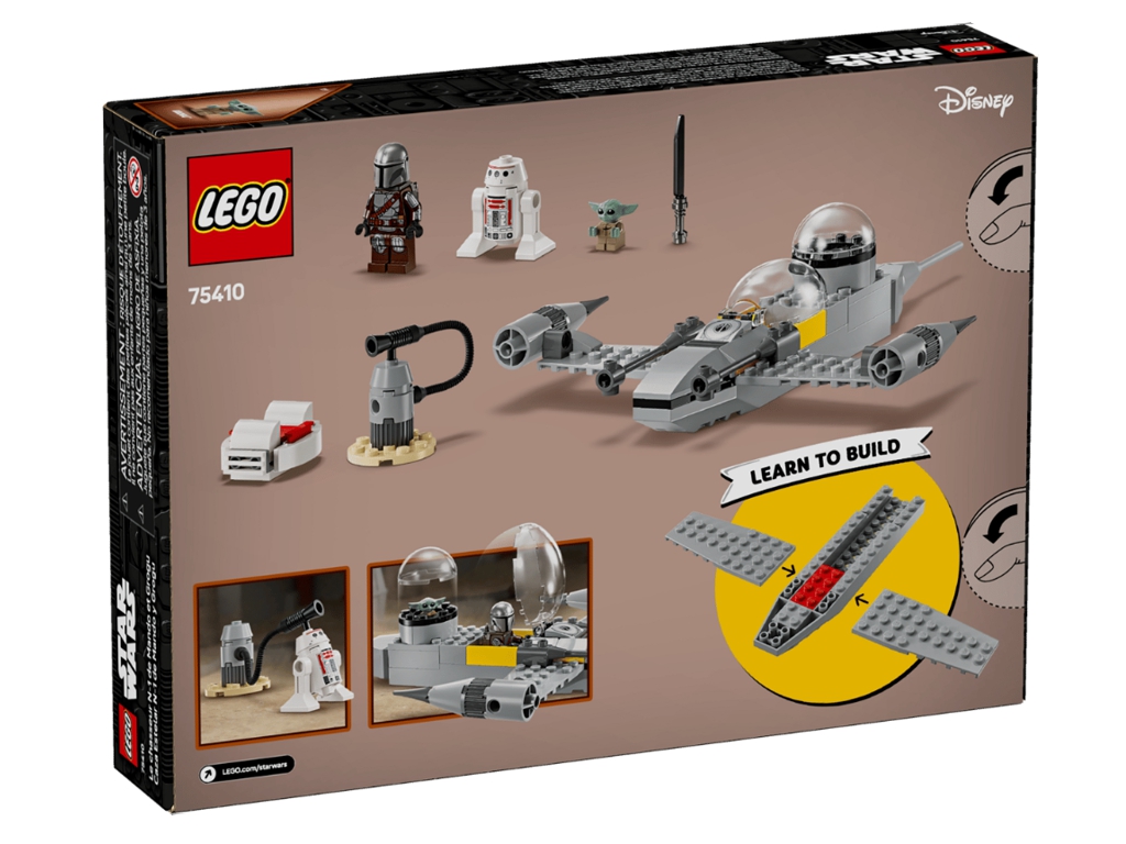 Конструктор LEGO Star Wars Зоряний винищувач N-1 Мандо й Ґроґу, 92 деталі